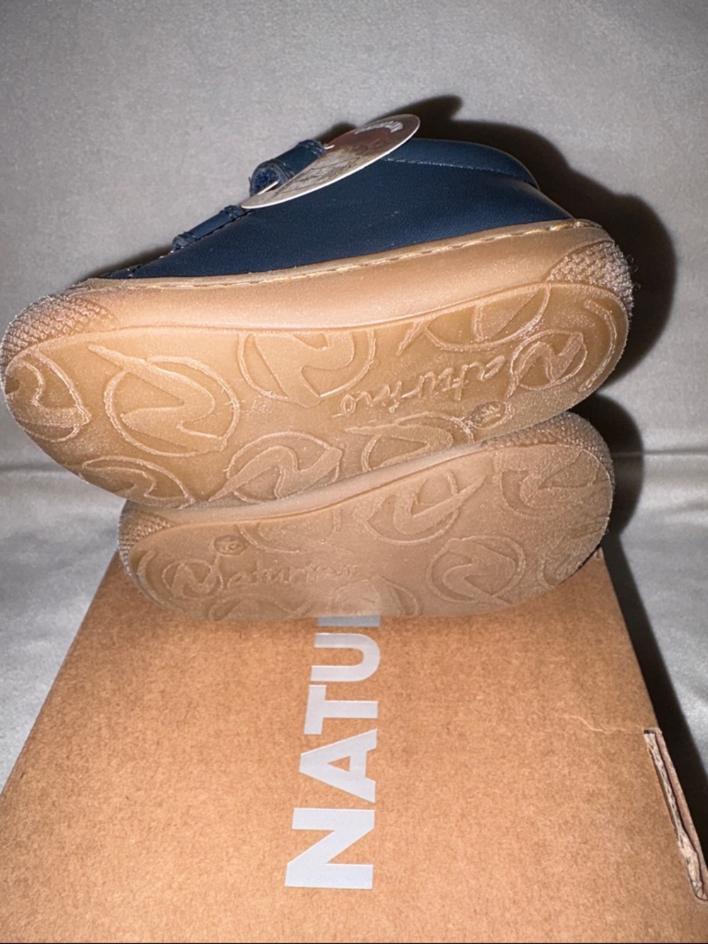 NWT NATURINO COCOON VL Leather first step shoes in Navy - Picture 14 of 15